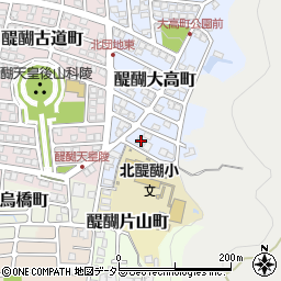京都府京都市伏見区醍醐大高町15-10周辺の地図