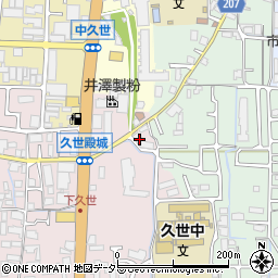 京都府京都市南区久世殿城町446周辺の地図