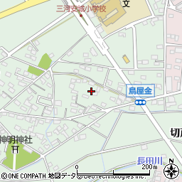 愛知県安城市箕輪町（鳥屋金）周辺の地図