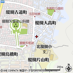 京都府京都市伏見区醍醐大高町1-3周辺の地図