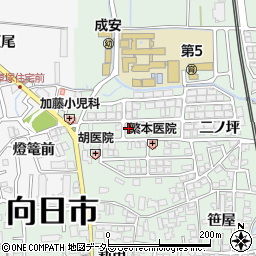 京都府向日市寺戸町（永田）周辺の地図