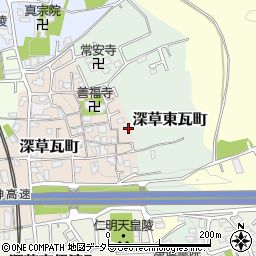 京都府京都市伏見区深草瓦町110周辺の地図