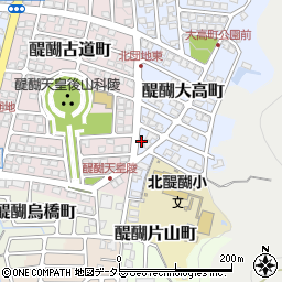 京都府京都市伏見区醍醐大高町1周辺の地図