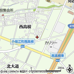 愛知県刈谷市小垣江町西高根188周辺の地図