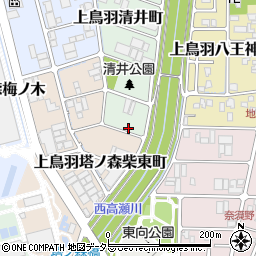京都府京都市南区上鳥羽清井町281周辺の地図