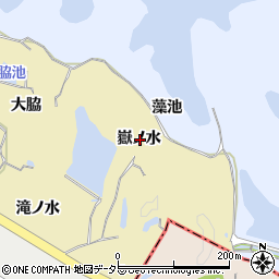 愛知県知多市岡田嶽ノ水周辺の地図