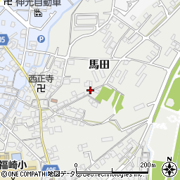 兵庫県神崎郡福崎町馬田周辺の地図