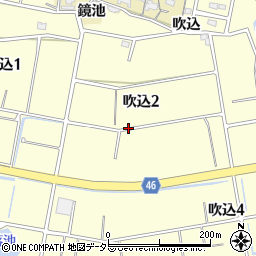 愛知県知多市吹込周辺の地図