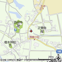 京都府京都市西京区大原野南春日町464周辺の地図