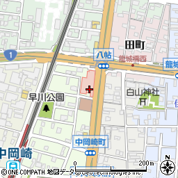 愛知県岡崎市中岡崎町1周辺の地図