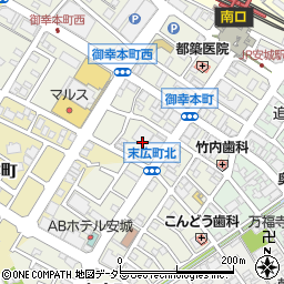 愛知県安城市御幸本町15周辺の地図