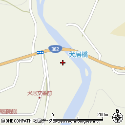 犬居橋周辺の地図