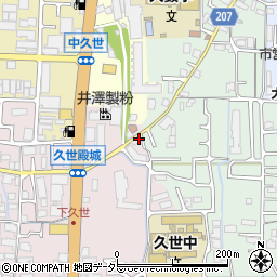 京都府京都市南区久世殿城町444周辺の地図