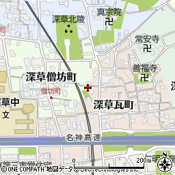 京都府京都市伏見区深草僧坊町102周辺の地図