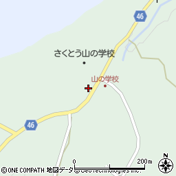 岡山県美作市万善46周辺の地図
