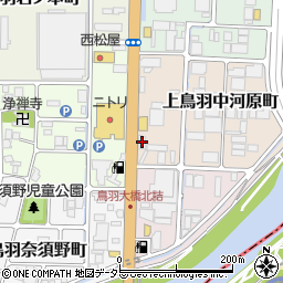 鶴喜そば上鳥羽店周辺の地図