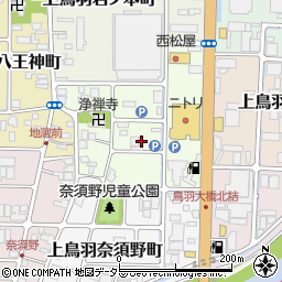 京都府京都市南区上鳥羽南岩ノ本町74周辺の地図