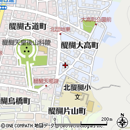 京都府京都市伏見区醍醐大高町1-2周辺の地図