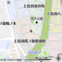 京都府京都市南区上鳥羽清井町290周辺の地図