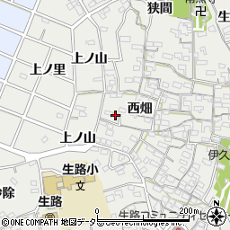 愛知県知多郡東浦町生路西畑16周辺の地図