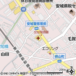 ＡＯＫＩ安城店周辺の地図