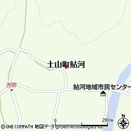 滋賀県甲賀市土山町鮎河周辺の地図