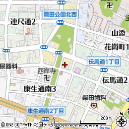 愛知県岡崎市籠田町33周辺の地図