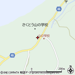 岡山県美作市万善24周辺の地図