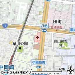 愛知県岡崎市中岡崎町1-10周辺の地図