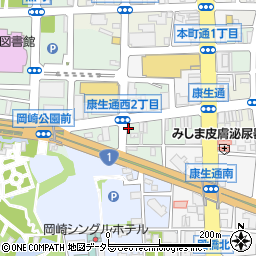 株式会社宝石の桐屋康生本店周辺の地図