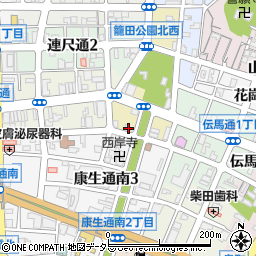 愛知県岡崎市籠田町26周辺の地図