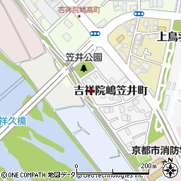 京都府京都市南区吉祥院嶋笠井町74周辺の地図