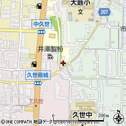 京都府京都市南区久世殿城町447周辺の地図