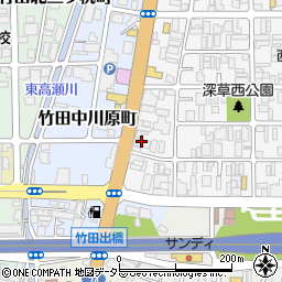 株式会社長栄　深草センター周辺の地図