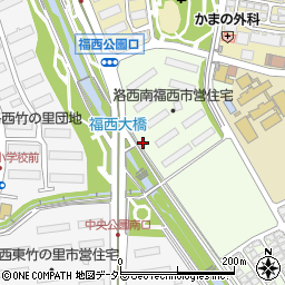 福西大橋周辺の地図