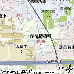 京都府京都市伏見区深草僧坊町37-2周辺の地図