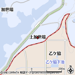 愛知県知多市佐布里上加世端周辺の地図