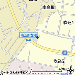 愛知県知多市岡田（南五郎左池）周辺の地図