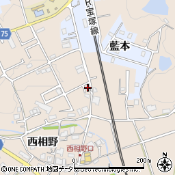 兵庫県三田市西相野545周辺の地図