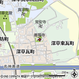 京都府京都市伏見区深草瓦町6周辺の地図