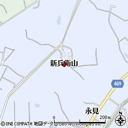 愛知県知多郡東浦町石浜新兵衛山周辺の地図