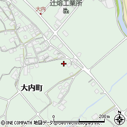 兵庫県加西市大内町周辺の地図