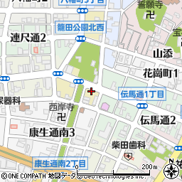 愛知県岡崎市籠田町12周辺の地図