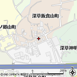 京都府京都市伏見区深草飯食山町21-6周辺の地図