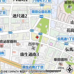 愛知県岡崎市籠田町29周辺の地図