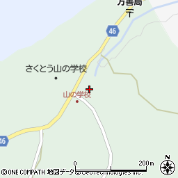 岡山県美作市万善96-3周辺の地図