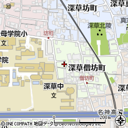 京都府京都市伏見区深草僧坊町49周辺の地図
