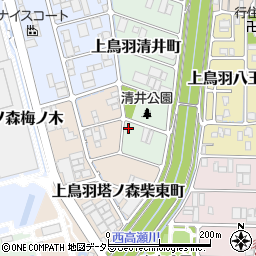 京都府京都市南区上鳥羽清井町294周辺の地図