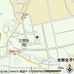 京都府京都市西京区大原野南春日町557周辺の地図