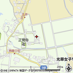 京都府京都市西京区大原野南春日町557周辺の地図